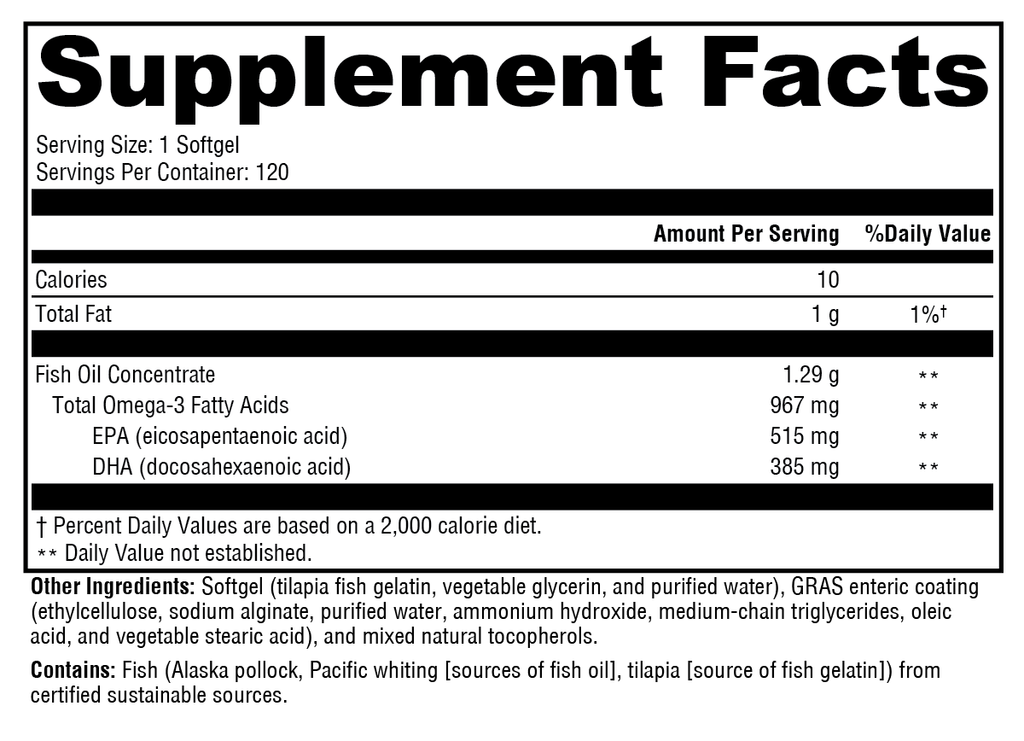 OmegaPure 900 EC™ 120 Softgels - XYMOGEN® - Healthspan Holistic