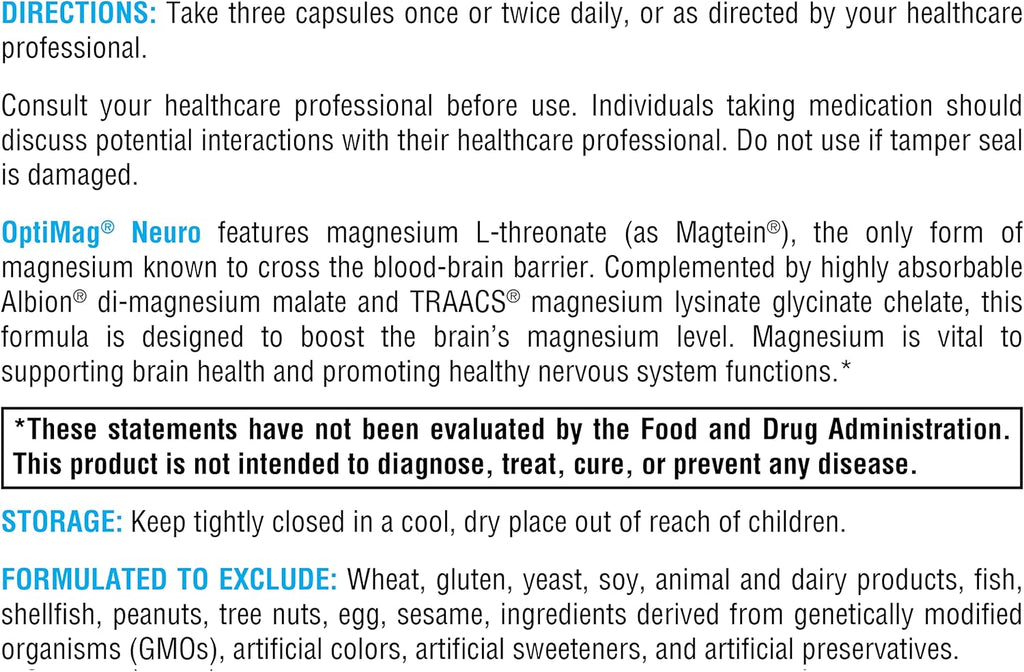 OptiMag® Neuro 90 Capsules - XYMOGEN® - Healthspan Holistic