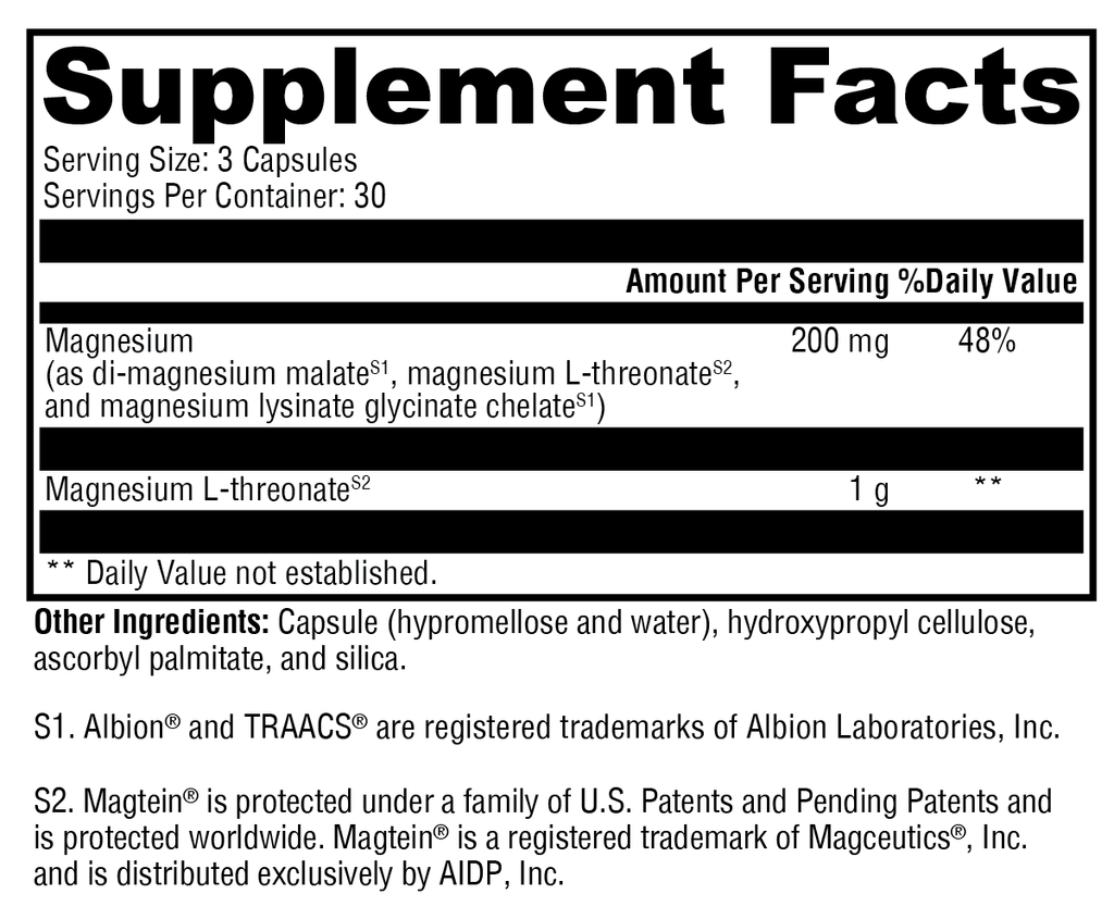 OptiMag® Neuro 90 Capsules - XYMOGEN® - Healthspan Holistic