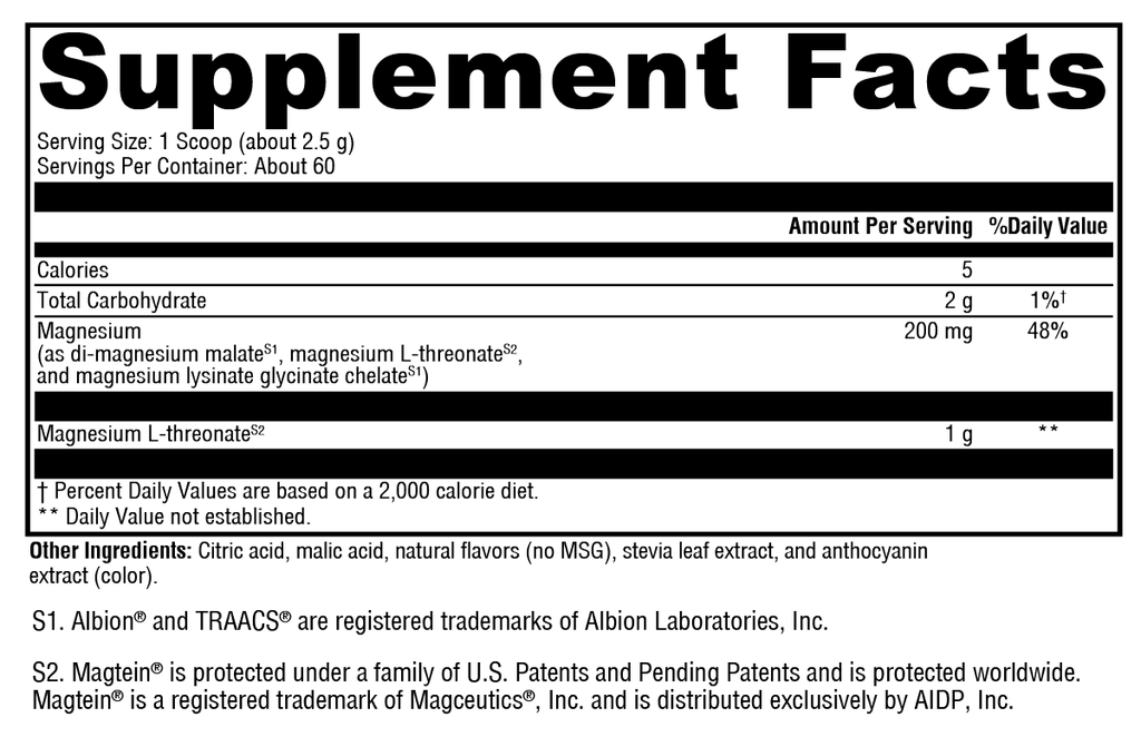 OptiMag® Neuro Mixed Berry 60 Servings - XYMOGEN® - Healthspan Holistic