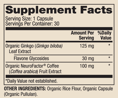 Organic Ginkgo Biloba 30 Capsules - Dr. Mercola - Healthspan Holistic