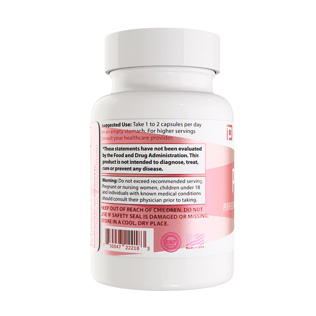 PinealPep 60 capsules by Integrative Peptides, showing a close-up of the supplement bottle with label and capsules inside.