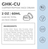 Neurogan Health Advanced GHK-Cu Copper Peptide Face Cream in a jar, showing the product label with key ingredients and branding.