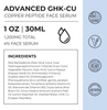 Neurogan Health Advanced GHK-Cu Copper Peptide Serum bottle showing the face and neck skincare product for anti-aging.