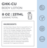 Neurogan Health GHK-Cu Lotion bottle with label, demonstrating the skincare product designed for skin health and rejuvenation.