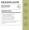Deazaflavin capsules from Neurogan Health, vitamin supplement bottles with label showing product details.