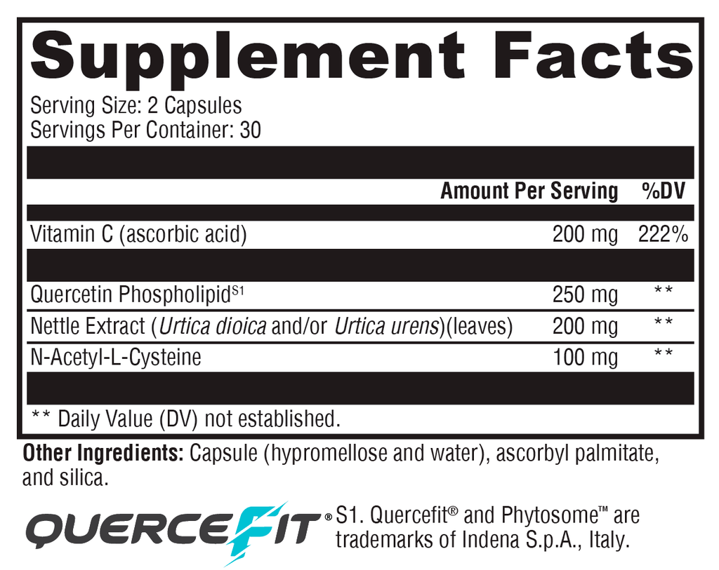 Quercetin 20× Plus 60 Capsules - XYMOGEN® - Healthspan Holistic