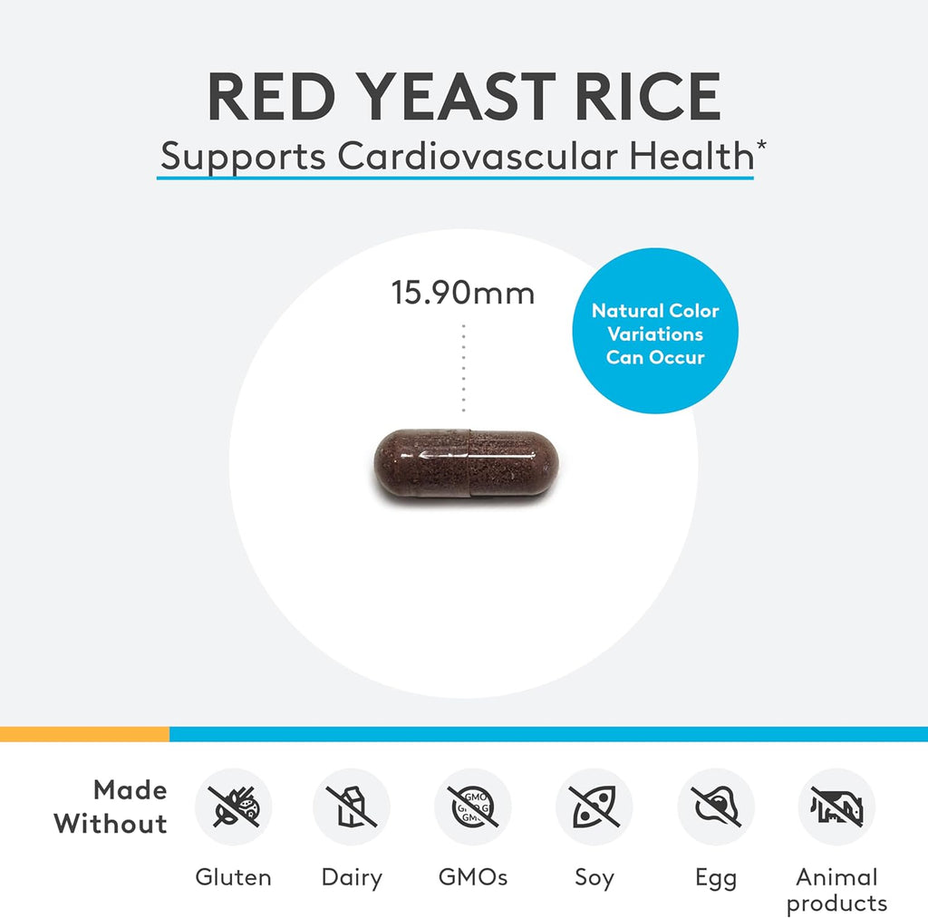 Red Yeast Rice 60 Capsules - XYMOGEN® - Healthspan Holistic