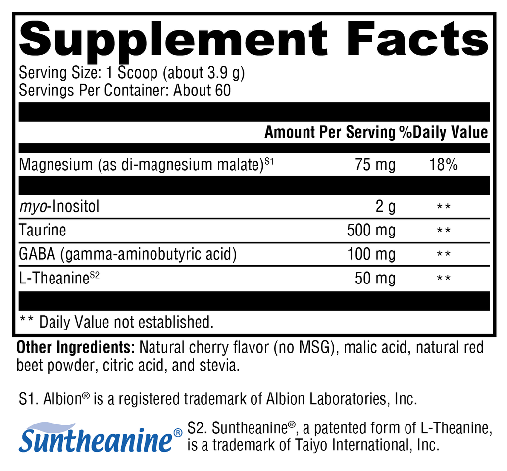 RelaxMax® Cherry 60 Servings - XYMOGEN® - Healthspan Holistic