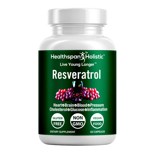 Resveratrol Heart Defender+ 60 Capsules - Healthspan Holistic