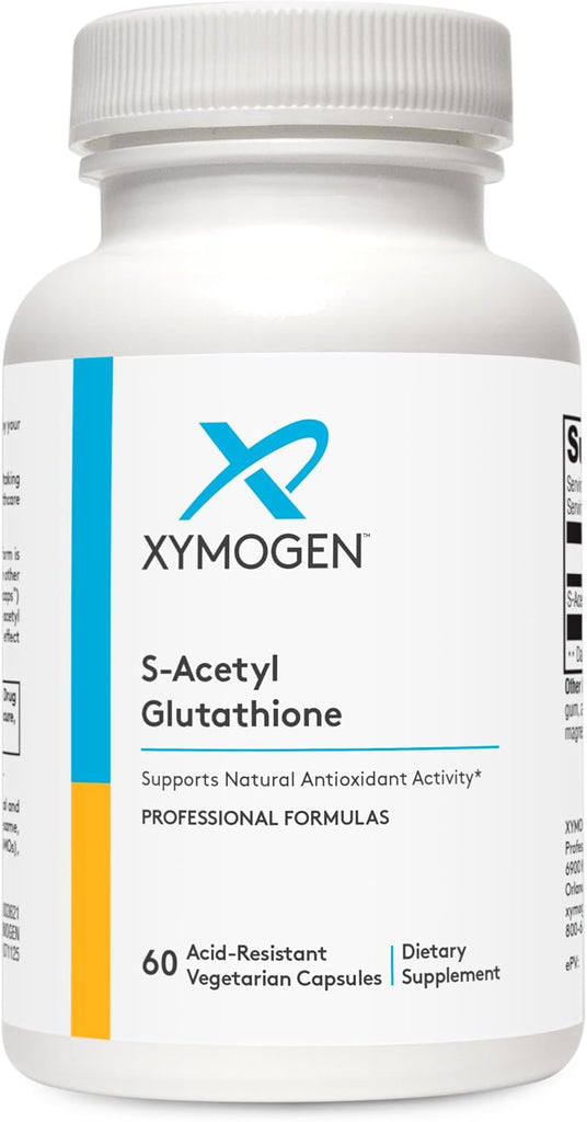 S-Acetyl Glutathione 60 Capsules - XYMOGEN® - Healthspan Holistic