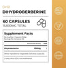 Dihydroberberine capsules from Neurogan Health, dietary supplement in a clear gel cap bottle, used for health and wellness.