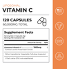 Supplement facts label for Neurogan Health Liposomal Vitamin C capsules, showing nutritional information and supplement details.