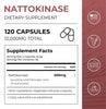 Nattokinase capsules from Neurogan Health, showing supplement facts label with capsules and ingredient information.