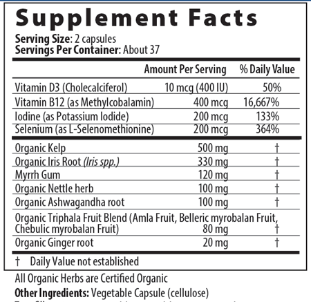 ThyroCare 75 Capsules - Restorative Formulations - Healthspan Holistic