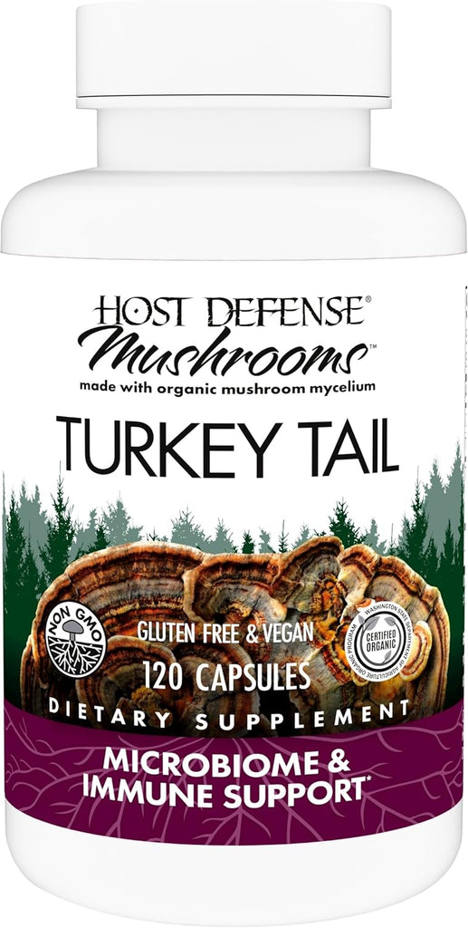 Turkey Tail 120 Capsules - Host Defense - Healthspan Holistic