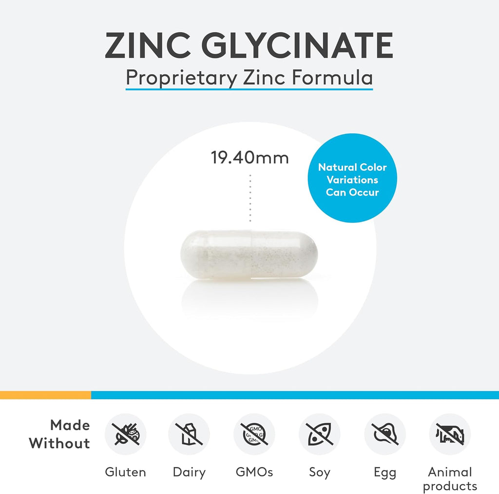 Zinc Glycinate 120 Capsules - XYMOGEN® - Healthspan Holistic