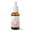 Neurogan Health GHK-Cu Copper Peptide serum for neck and face, shown in a dropper bottle with serum on skin.